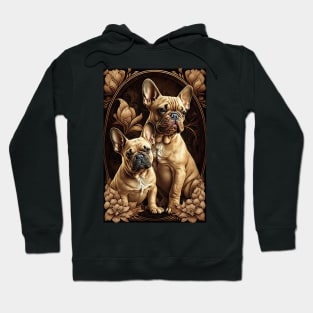 Mother and Puppy French Bulldogs Hoodie